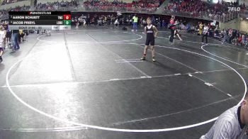 95 lbs Quarterfinal - Aaron Schuett, Trojan Wrestling Club vs Jacob Pribyl, Lincoln Squires Wrestling Club
