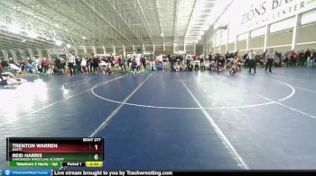 96 lbs Quarterfinal - Reid Harris, Sanderson Wrestling Academy vs Trenton Warren, INWTC