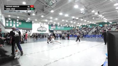 126 lbs Quarterfinal - Uriel Cruz, Paloma Valley vs Nathan Aguilar, Hillcrest