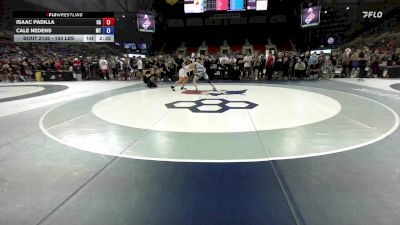 150 lbs Cons. Rd Of 64 - Isaac Padilla, CA vs Cale Nedens, MT