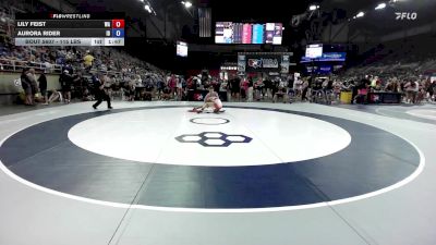 115 lbs Cons. Rd Of 64 - Lily Feist, WA vs Aurora Rider, ID