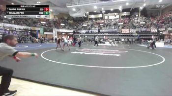 120 lbs Cons. Round 1 - Zayda Purvis, Beloit HS vs Bella Cofer, Cimarron HS