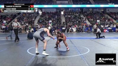145 lbs 5th Place Match - Carson Ellington, Lion Elite vs Judah Rider, Olathe East