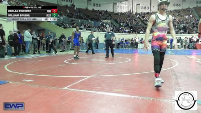 120 lbs Consi Of 16 #2 - Declan Forrest, Vinita Kids Wrestling vs William Bruehl, Deer Creek Wrestling