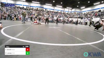 76 lbs Quarterfinal - Tillman Smith, Redskins Wrestling Club vs Paisley Jones, Tecumseh Youth Wrestling