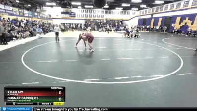 285 lbs Semifinal - Gunnar Garriques, University Of Chicago vs Tyler Kim, Augsburg