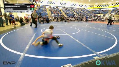 52 lbs Final - Johnny Weisinger, Wyandotte Youth Wrestling vs Leo Sears, Ponca City Wildcat Wrestling
