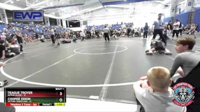 64 lbs Semis (4 Team) - Teague Troyer, Slyfox Silver vs Cooper Dixon, Victory Wrestling