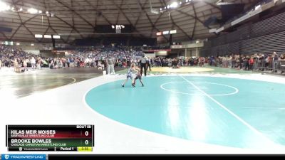 50-50 lbs Round 3 - Kilas Meir Moises, Marysville Wrestling Club vs Brooke Bowles, Cascade Christian Wrestling Club