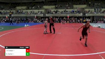 65 lbs Semifinal - Aden Czepa, New Prague vs Dawson Carter, Flat Earth