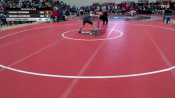 121 lbs Cons. Semi - Logan Petersen, Tracy-Milroy-Balaton-Westbrook-Walnut Grove vs Grahm Jacobson, New Richland-H-E-G