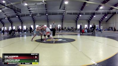 157 lbs Cons. Round 5 - Christian Hirak, Unattached-Seton Hill vs Eric Alderfer, Mat Town USA