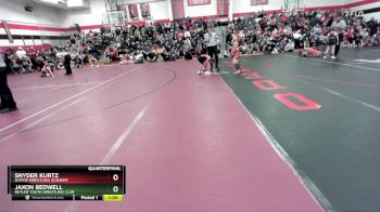 60 lbs Quarterfinal - Snyder Kurtz, SlyFox Wrestling Academy vs Jaxon Bedwell, Butler Youth Wrestling Club