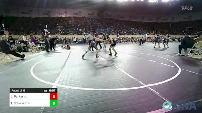 96 lbs Round Of 16 - Leland Parker, Del City Little League vs Tommy Lee Schwarz, Carl Albert