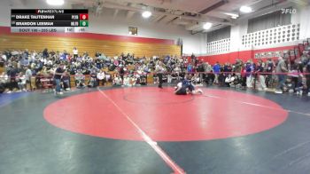 285 lbs Consi Of 8 #1 - Drake Tautenhan, Plymouth vs Brandon Leeman, Milford