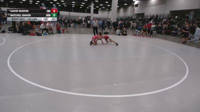 132 lbs Cons. Rd Of 16 - Gavin Mason, Contenders Wrestling Academy vs Mitchel Baker, Jackson High School Wrestling