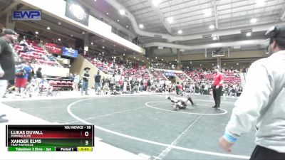 58 lbs Round 3 - Lukas Duvall, Pomona Elite vs Xander Elms, Team Haysville