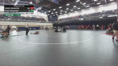 157 lbs Champ. Round 3 - Wyatt Madalena, Lassen College vs Cesar Cervantes, Modesto Junior College