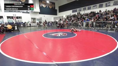105 lbs Quarterfinal - Tessa Fortenbaugh, Canyon (Anaheim) vs Jaelen Escala, Millikan