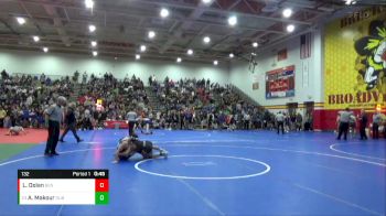 132 lbs Cons. Round 3 - Adam Makour, Dublin Coffman vs Lucas Dolan, Benedictine