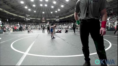 55 lbs Consi Of 8 #1 - Layne Lawson, Coweta Tiger Wrestling vs Hayes Young, Husky WC