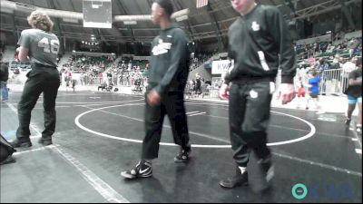 80 lbs Round Of 16 - Jamaree Washington, Del City Little League Wrestling vs Alan Kinsman, Duncan Demon Wrestling