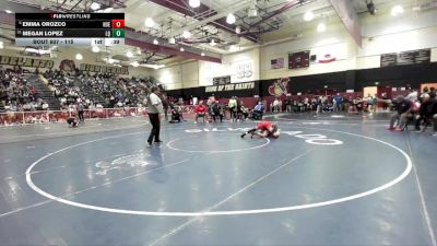 115 lbs Cons. Round 4 - Megan Lopez, La Quinta/La Quinta vs Emma Orozco, Hueneme