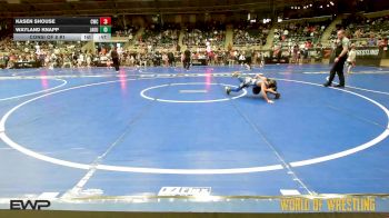 67 lbs Consi Of 8 #1 - Kasen Shouse, Cowboy Wrestling Club vs Wayland Knapp, Jaguar Warriors