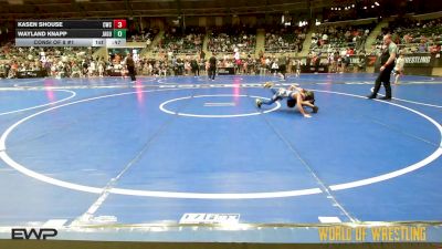 67 lbs Consi Of 8 #1 - Kasen Shouse, Cowboy Wrestling Club vs Wayland Knapp, Jaguar Warriors