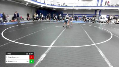 141 lbs Consi Of 16 #1 - Trenton Donahue, Presbyterian College vs Kai Owen, Columbia University