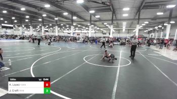 58 lbs Semifinal - Kain Lopez, Yuma Chain Gang vs Jayden Craft, Trybe