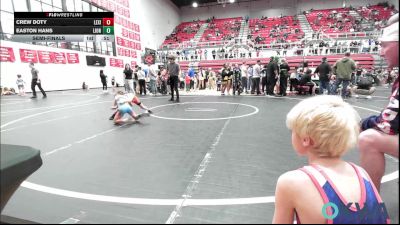 52 lbs Semifinal - Crew Doty, Lexington Wrestling Club vs Easton Hans, Lions Wrestling Academy