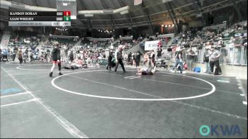 80 lbs Consi Of 8 #2 - Hunter Telles, Talihina Youth Wrestling Club vs Jamaree Washington, Del City Little League Wrestling