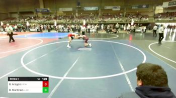 137 lbs Rr Rnd 1 - Randy Aragon, Crowley County vs Daniel Martinez, Alamosa