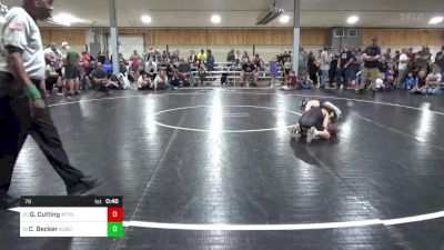 78 lbs Consi Of 16 #2 - Gabe Cutting, Afton vs Cody Becker, Auburn