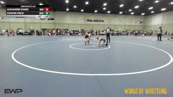 85 lbs Rr Rnd 2 - Alexander Evans, Untouchables 14U Purple vs Cooper Price, Mojo 14U