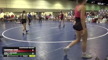 130 lbs Cross Bracket (8 Team) - Savannah Chao, Charlie`s Angels-GA Blk vs Emily Zachary, Montana