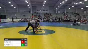 90 lbs Prelims - Cooper Wenrich, Grit Mat Club Elem vs Griffin Felder, Young Guns Red