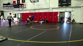 157 lbs Cons. Round 4 - Khamani Williams, Lemoore College vs Brady Thornton, Sacramento City College