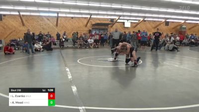 145 lbs Quarterfinal - Liam Evanko, Wilks-Barre vs Asaac Mead, Hancock
