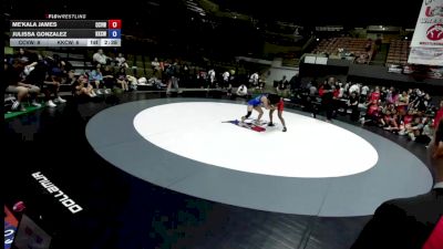 130 lbs Me'kala James, CVWA - Central Valley Wrestling Association vs Julissa Gonzalez, KCWA - Kern County Wrestling Association