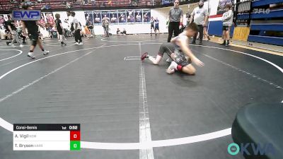 88 lbs Consolation - Abel Vigil, Team Nomad vs Tucker Bryson, Harrah Little League Wrestling