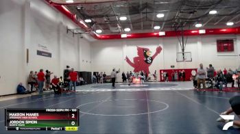 160 lbs Cons. Round 2 - MaKeon Manes, Speedway High School vs Jordon Simon, North Miami