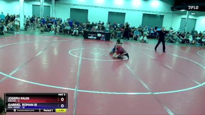 125 lbs Placement Matches (8 Team) - Joseph Paun, Indiana vs Gabriel Roman III, New Jersey