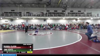 53 lbs Cons. Round 1 - Obie Moats, Tipton Wrestling Club vs Russell Flater, Contenders Wrestling Academy