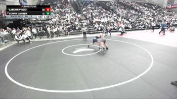 6A 175 lbs 5th Place Match - Logan Garner, Corner Canyon vs Landon Visser, Mountain Ridge