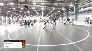 160 lbs Consolation - Alexander Marshall, CT vs Zane Cox, VA