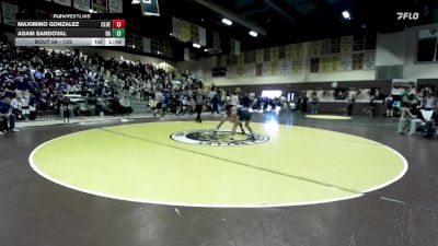 132 lbs Champ. Round 1 - Maximino Gonzalez, Clovis East vs Adam Sandoval, Bishop Amat