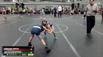 56 lbs Round 3 (4 Team) - Christian Garces, Mat Warriors vs Lincoln Scicchitano, Buffalo Valley WC