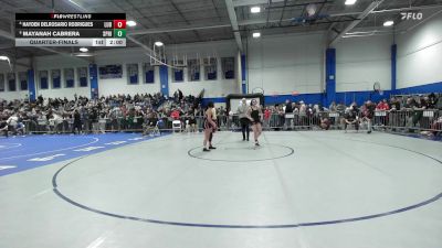 145 lbs Quarterfinal - Hayden Delrosario Rodrigues, Ludlow vs Mayanah Cabrera, Springfield Central (W)